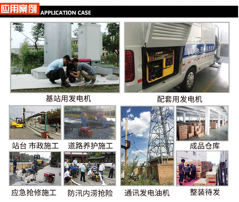 BR系列單三相5kw汽油發(fā)電機(jī)應(yīng)用案例